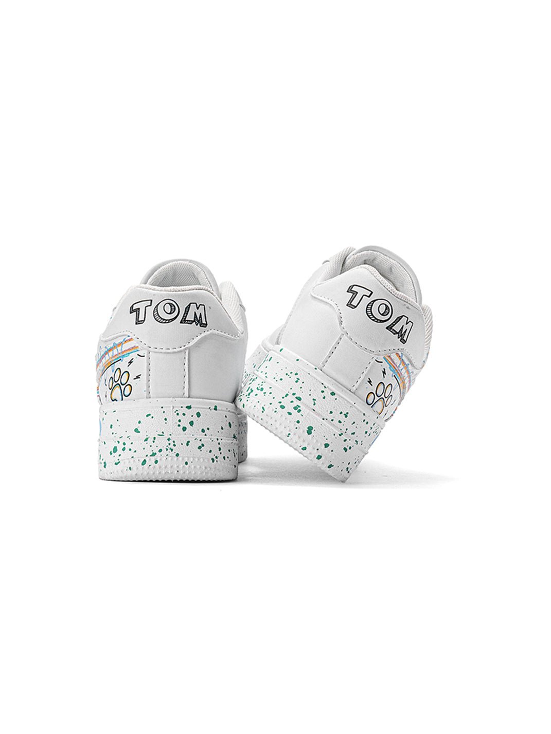 Graffiti Lightning Low-Top Court Sneakers - View 7