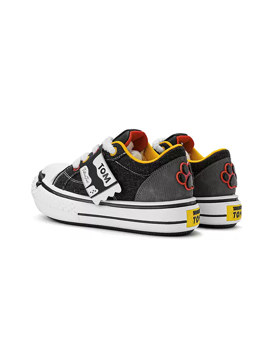 Contrast Graphic Chunky-Sole Low-Top Sneakers - View 6