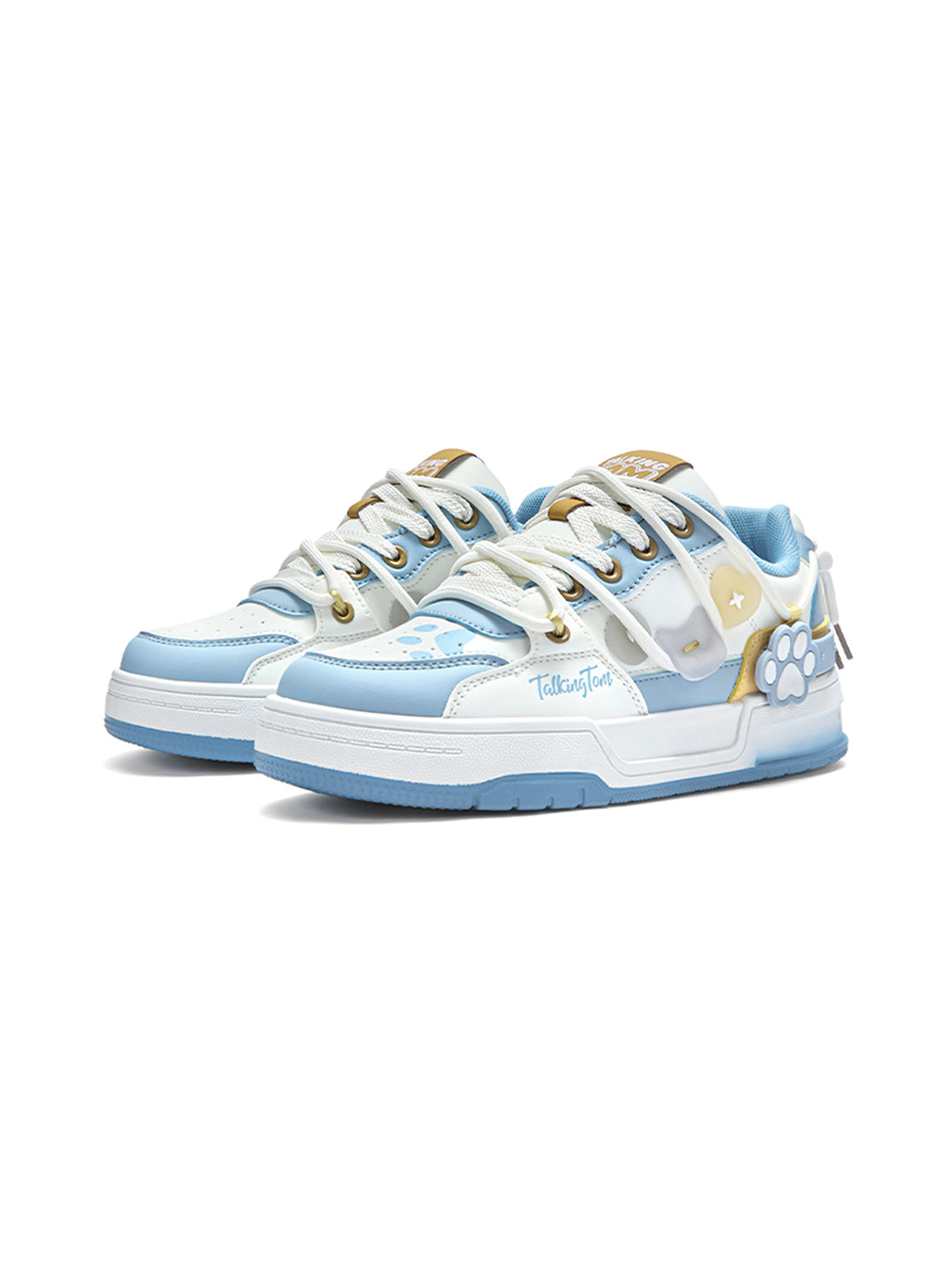 Paw-Panel Padded Low-Top Court Sneakers - View 5
