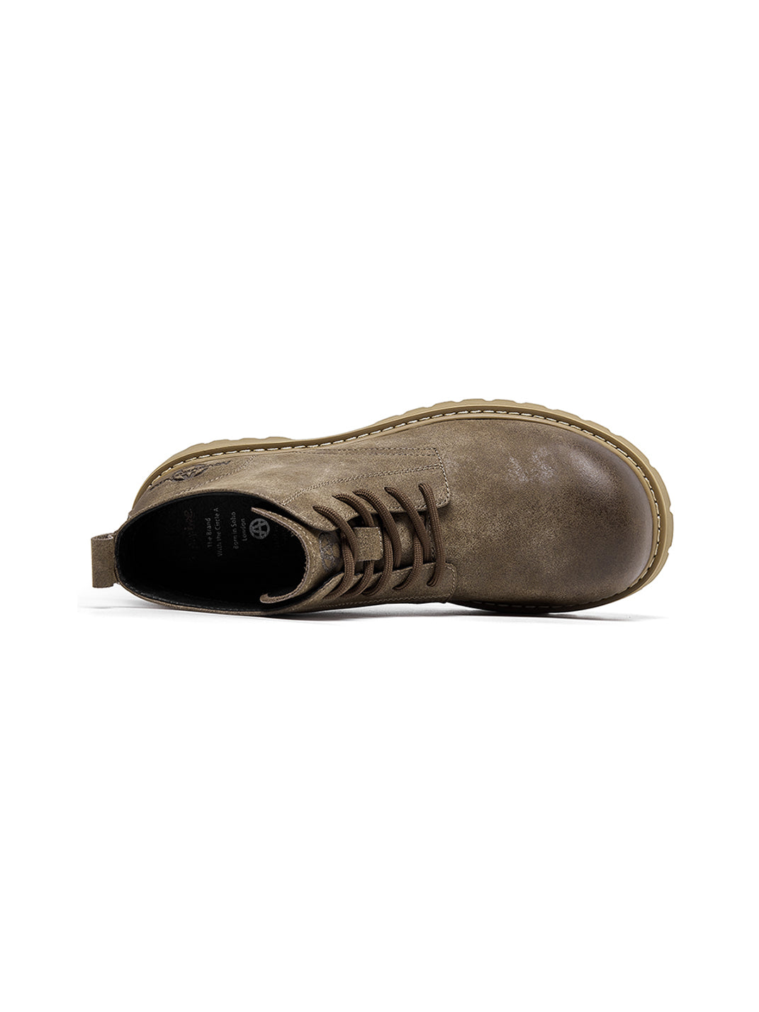 Tan Round-Toe Lug-Sole Work Boots - View 33