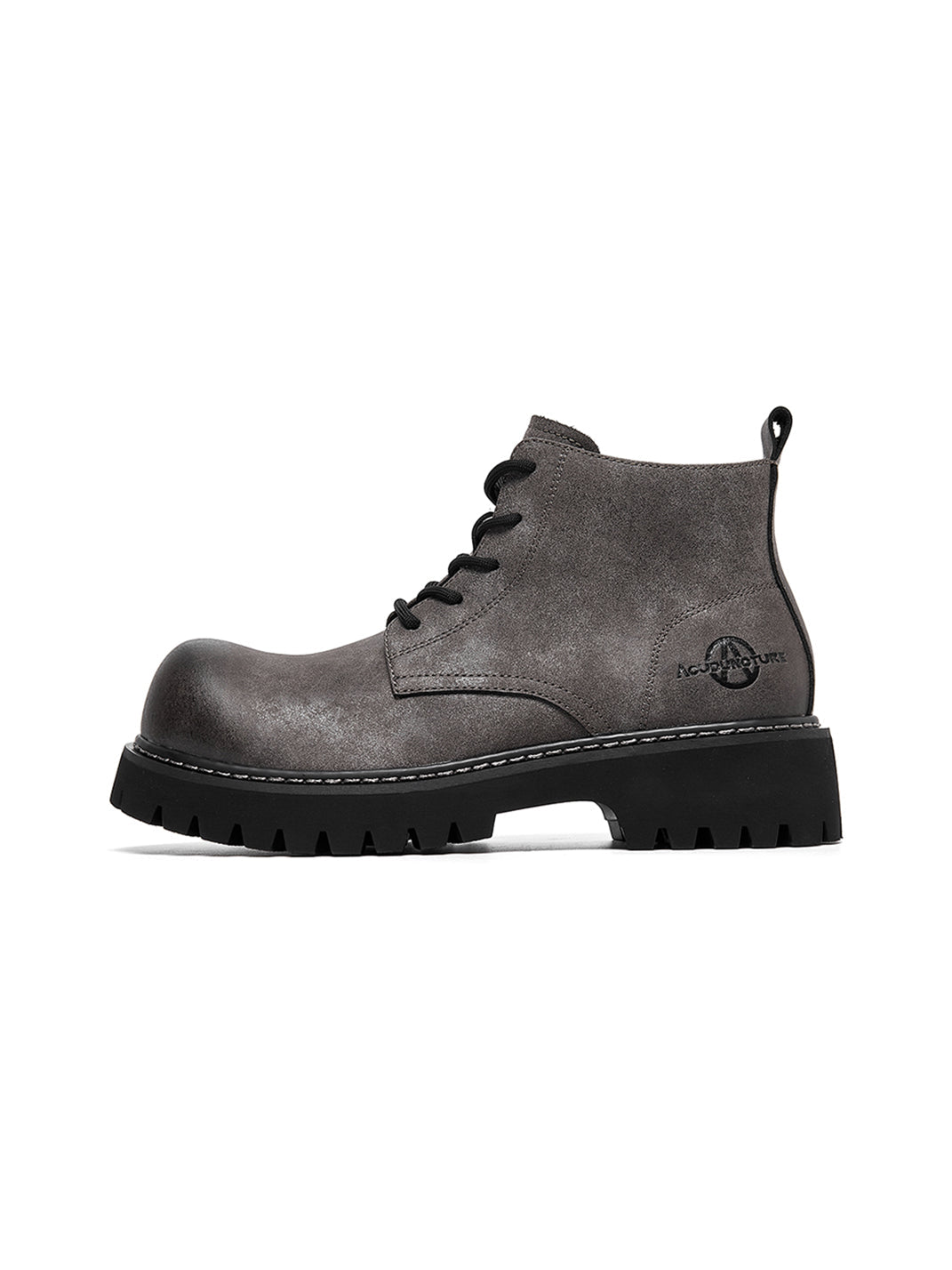 Tan Round-Toe Lug-Sole Work Boots - View 35