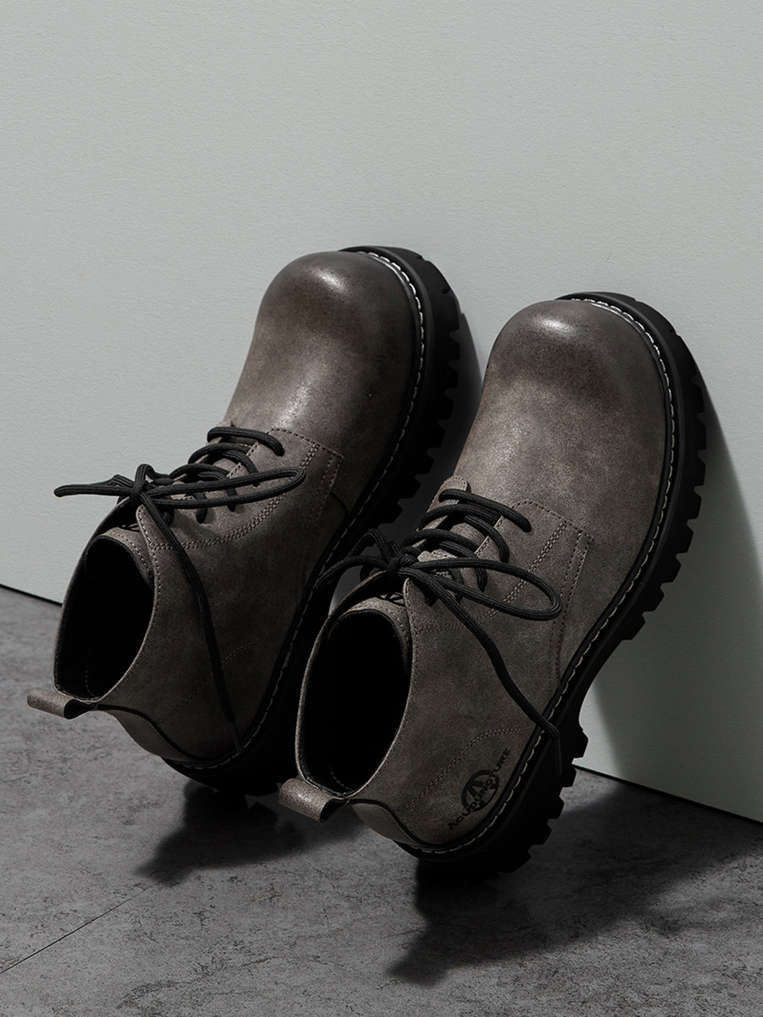 Tan Round-Toe Lug-Sole Work Boots - View 42