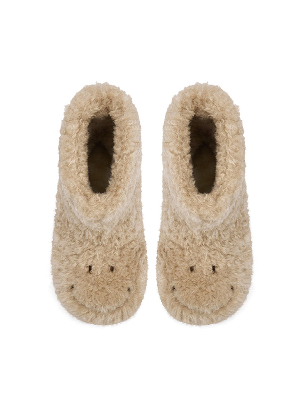 Teddy Bear Plush Platform Ankle Boots - View 4