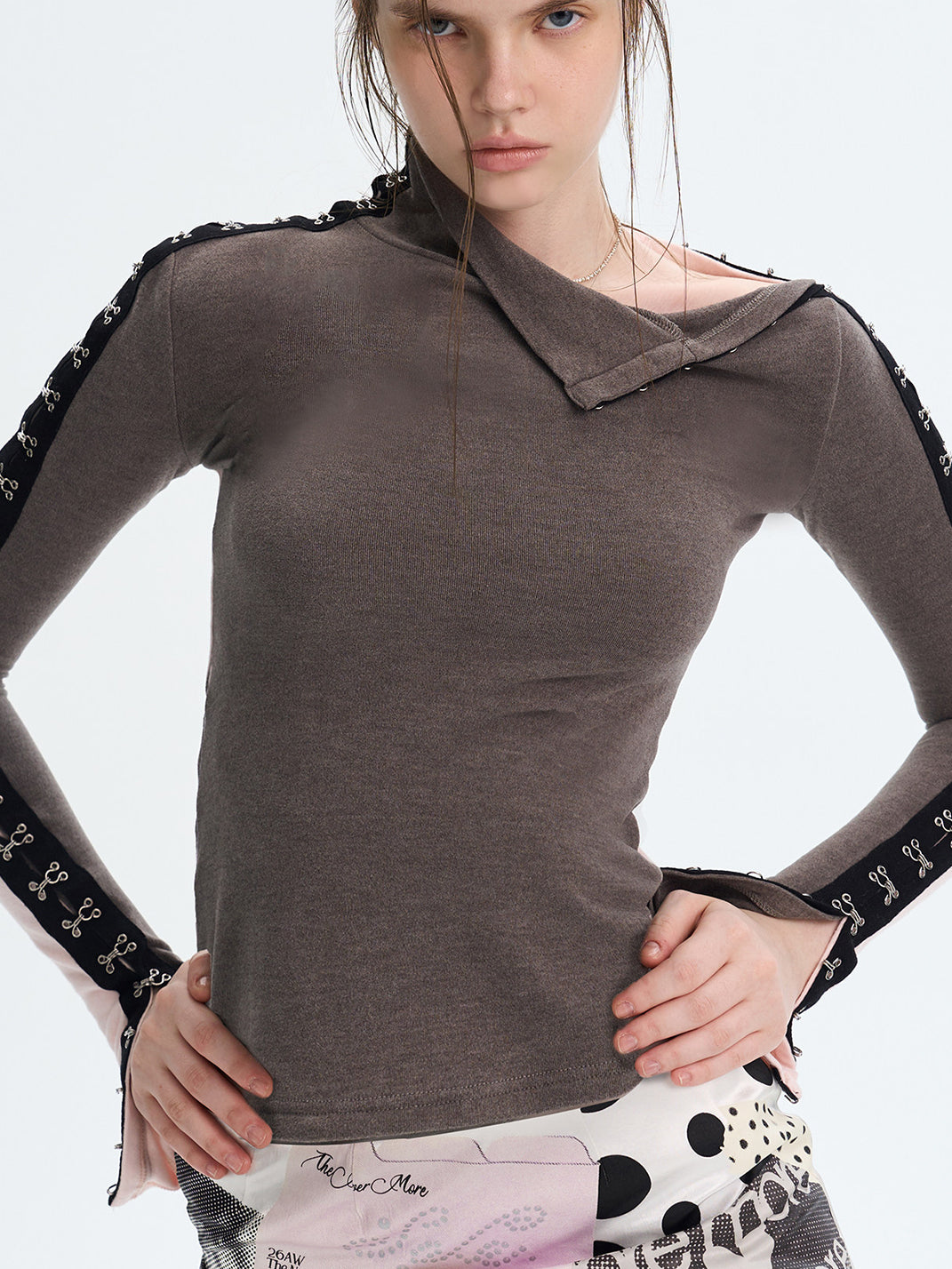 Reversible Brushed Turtleneck Base-Layer Top - View 12