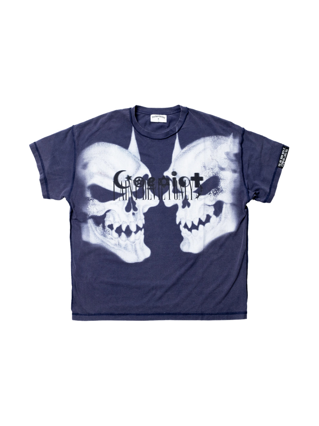 Symbol Print Cotton Crewneck Tee — product view 1