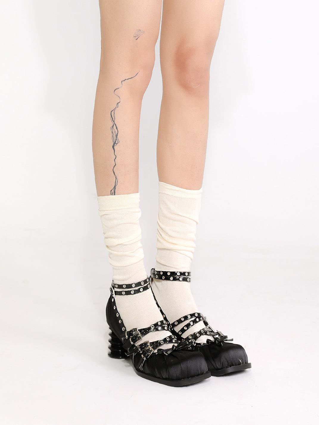 Studded-Strap Spring-Heel Mary Janes - View 2