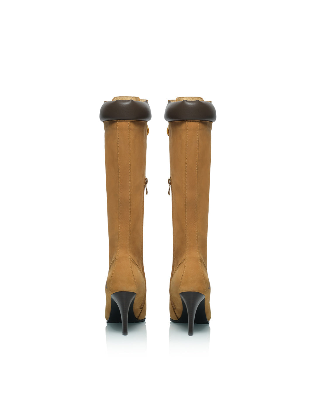 Corset-Lace Pointed Knee-High Boots - View 8