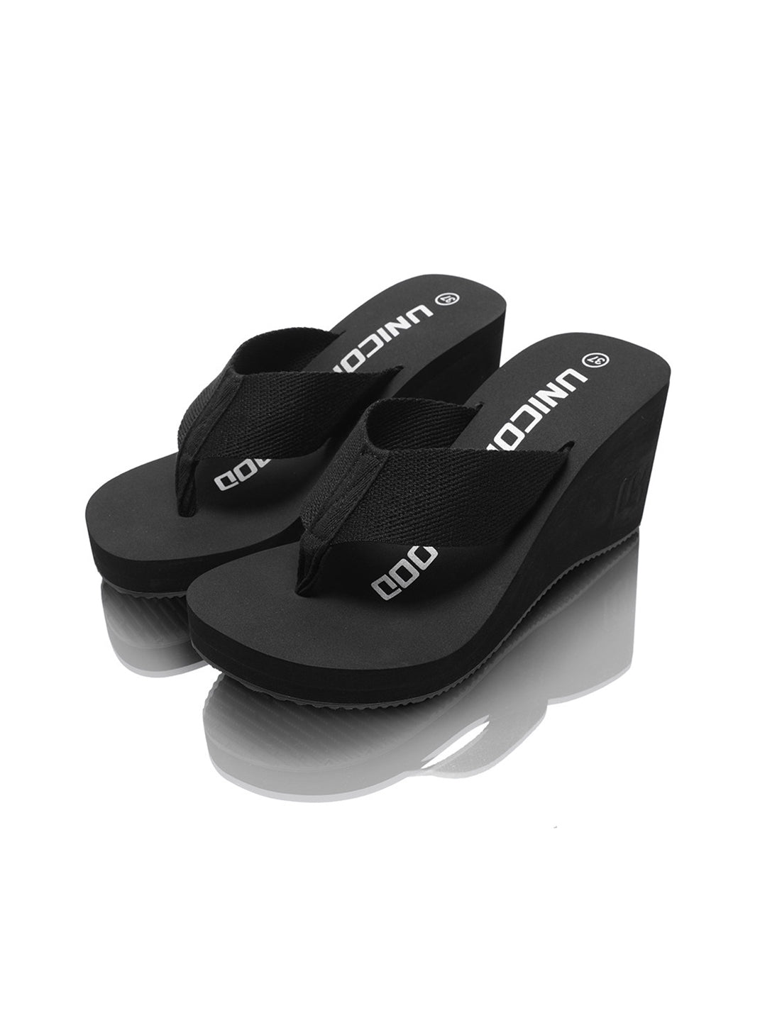 Cushioned Wedge Platform Flip-Flops - View 13