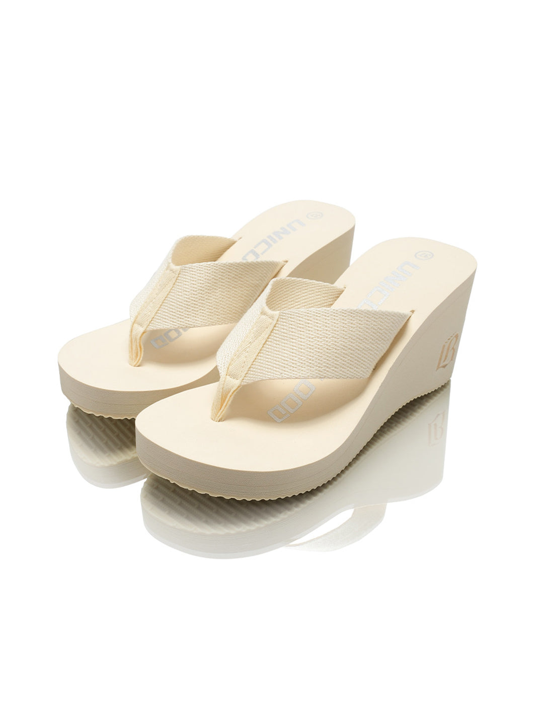 Cushioned Wedge Platform Flip-Flops - View 19