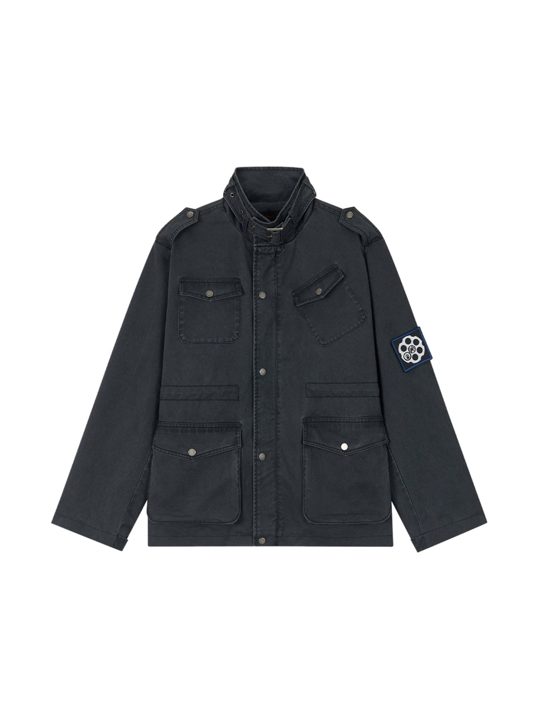 Washed Canvas Drawstring Utility Jacket - product view