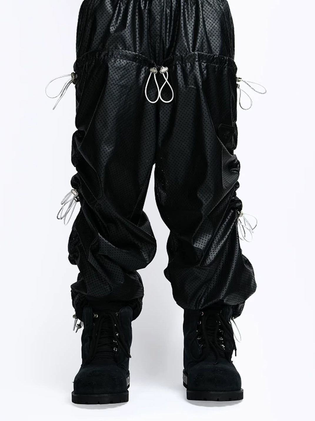 Washed Canvas Heavy-Sole Lace-Up Boots — product view 5