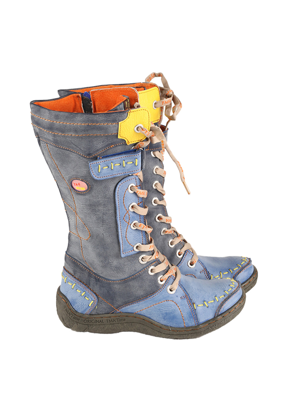 Washed PU Fleece-Lined Y2K Tall Boots - View 29