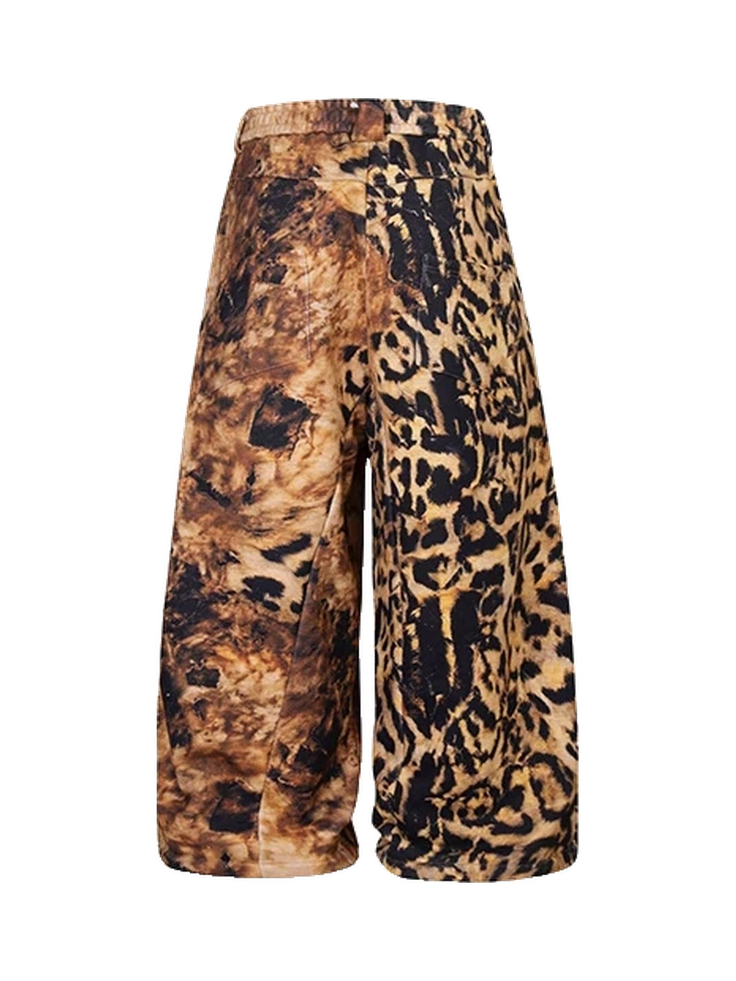 Weathered Leopard Wide-Leg Drawstring Pants — product view 10