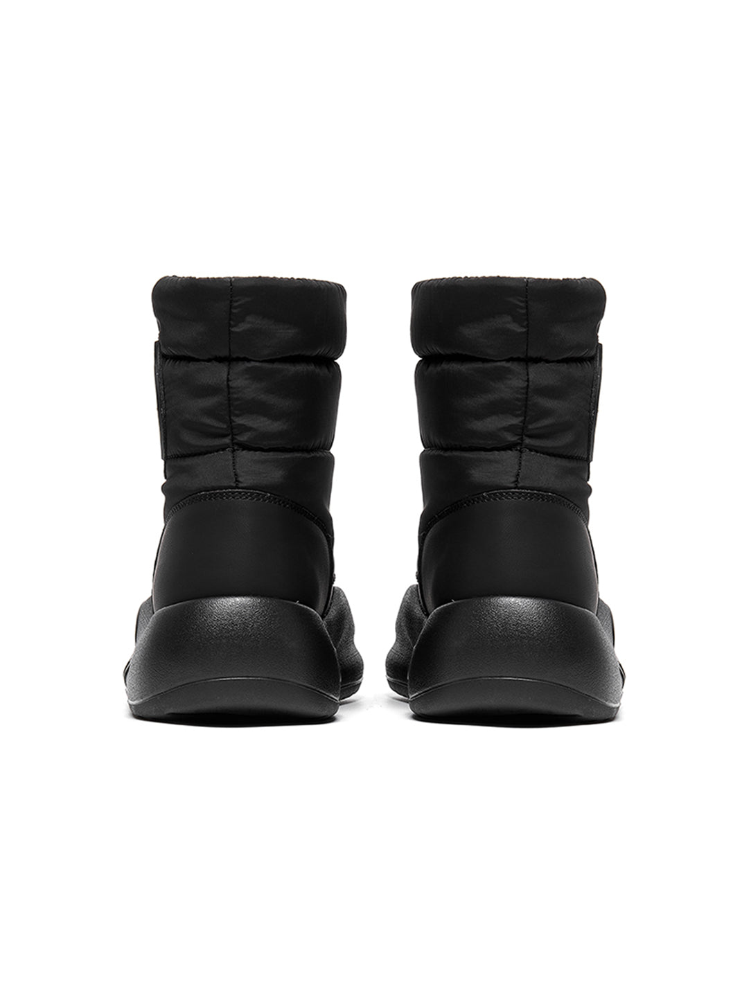 White Padded Mid-Calf Snow Boots - View 24