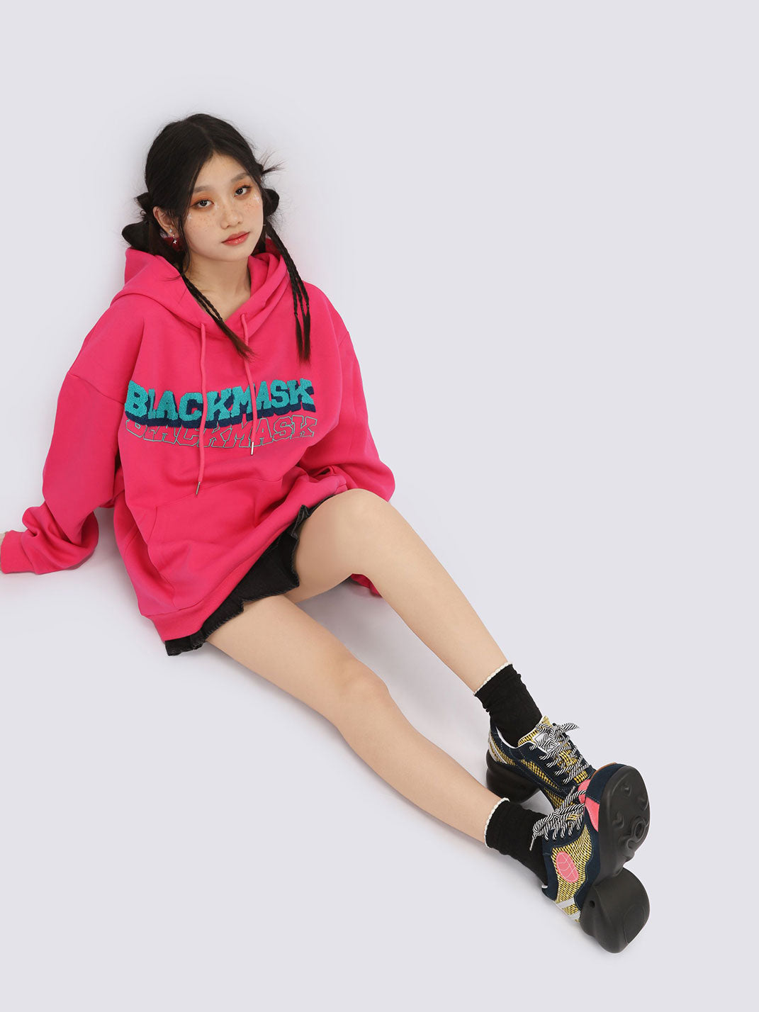 Playful Patchwork Sculpted-Sole Sneakers - View 5