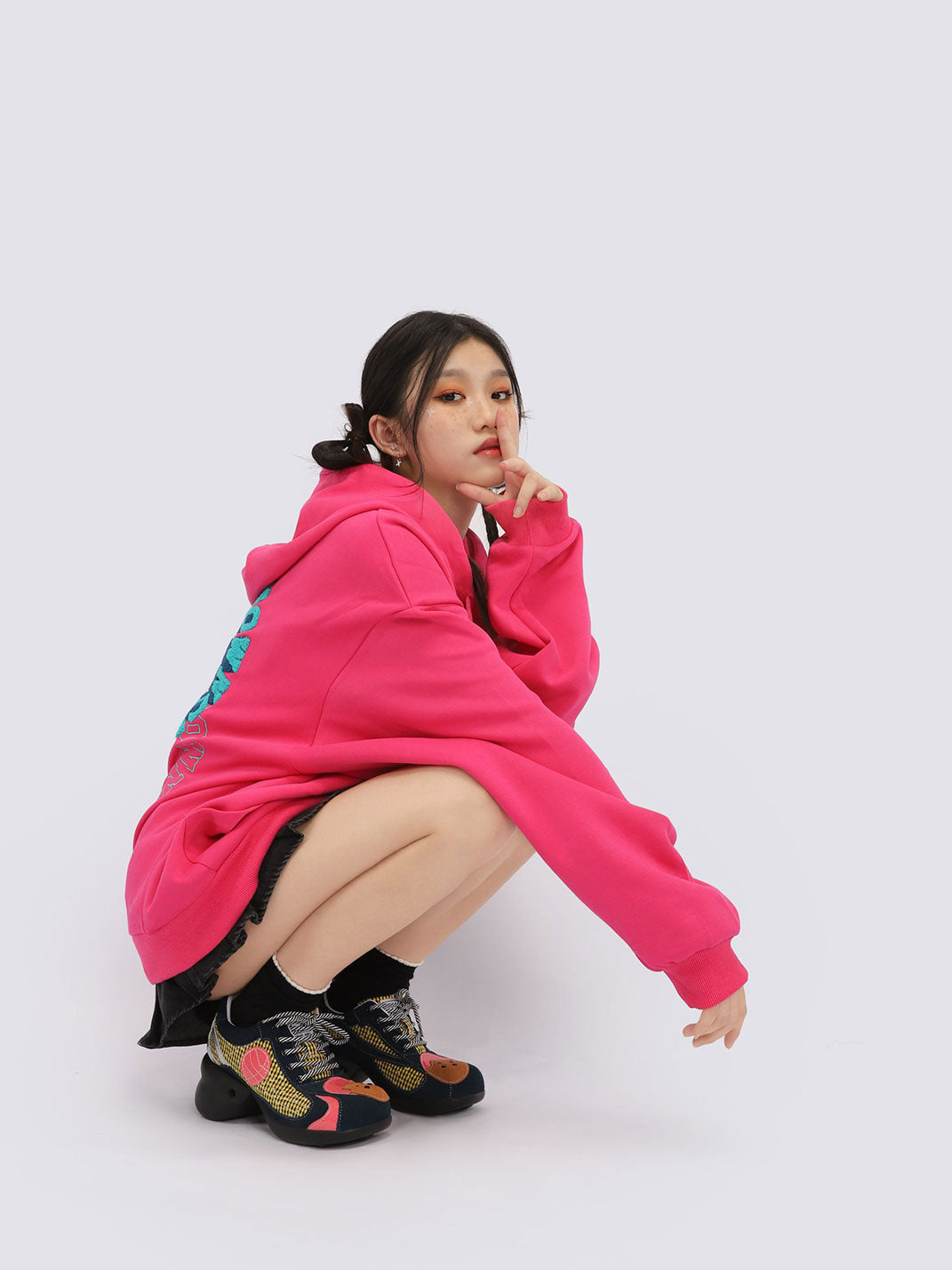 Playful Patchwork Sculpted-Sole Sneakers - View 6