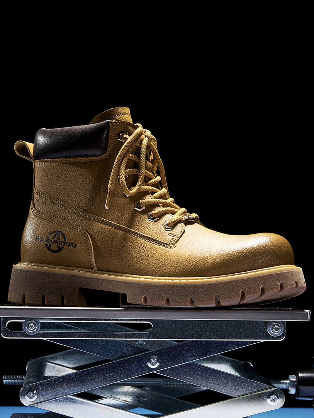 Zip-Front Lug-Sole Ankle Boots - View 7
