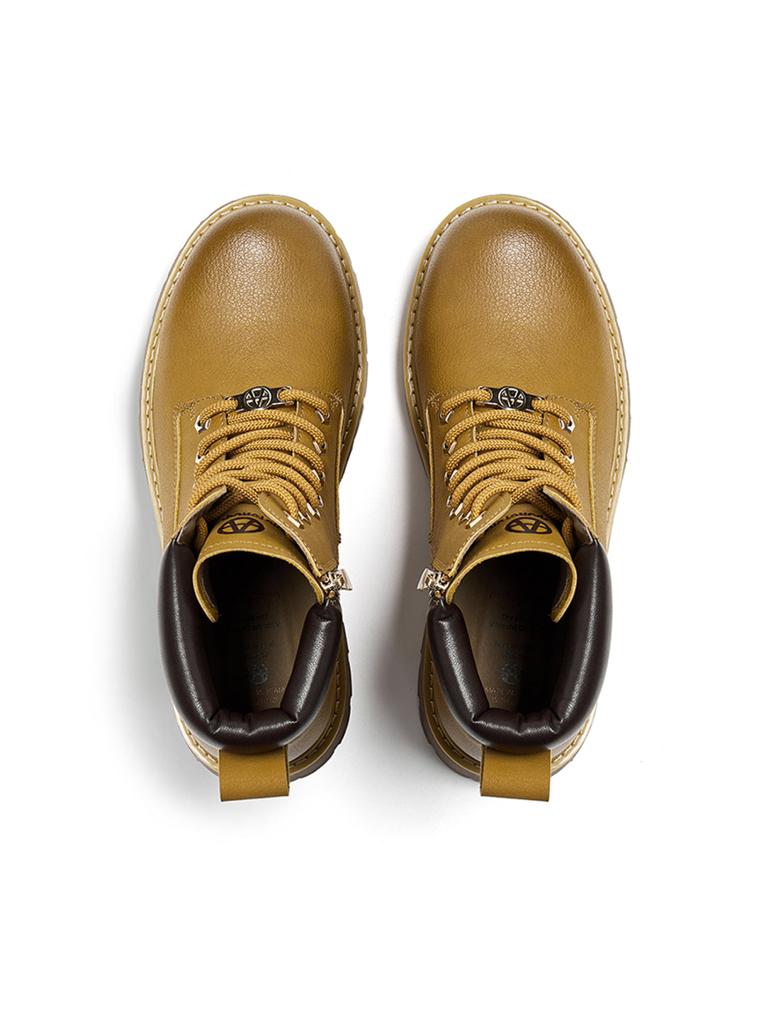 Zip-Front Lug-Sole Ankle Boots - View 12