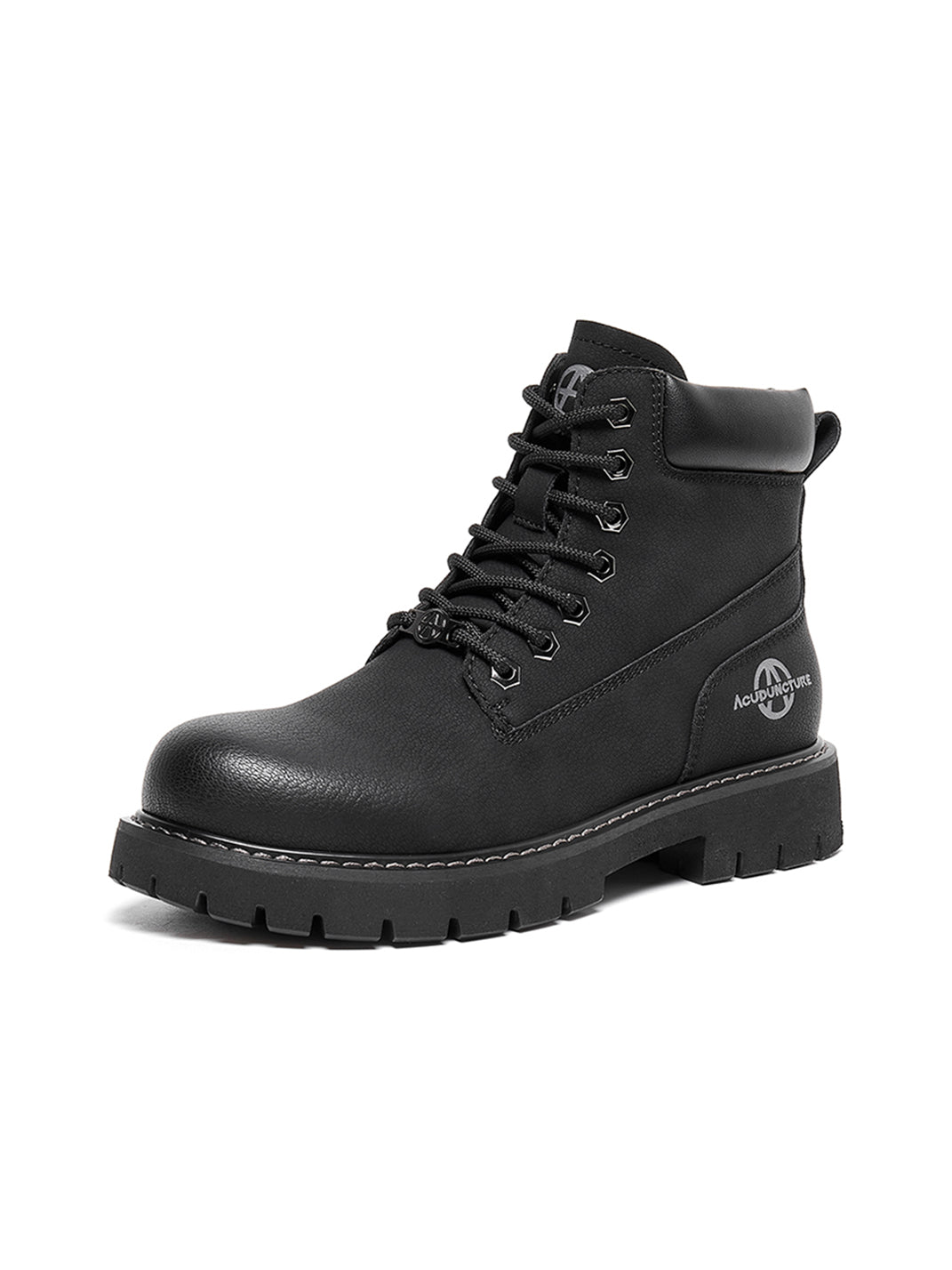 Zip-Front Lug-Sole Ankle Boots - View 30
