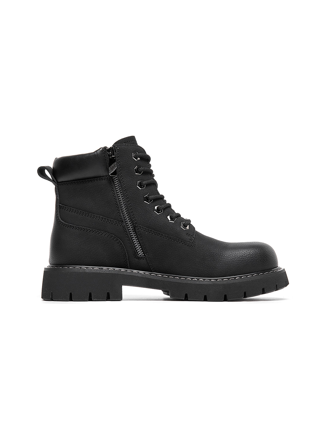 Zip-Front Lug-Sole Ankle Boots - View 31