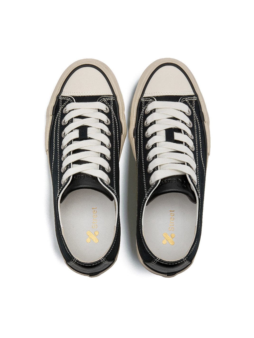 Cork-Midsole Platform Canvas Sneakers - View 5