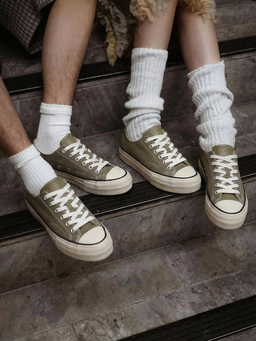 Cork-Midsole Platform Canvas Sneakers - View 16