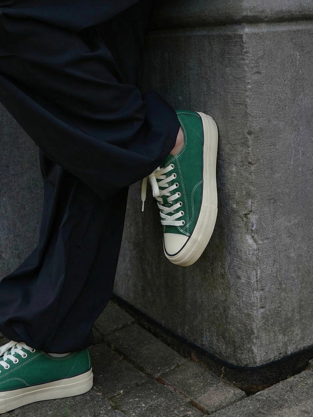 Cork-Midsole Platform Canvas Sneakers - View 23