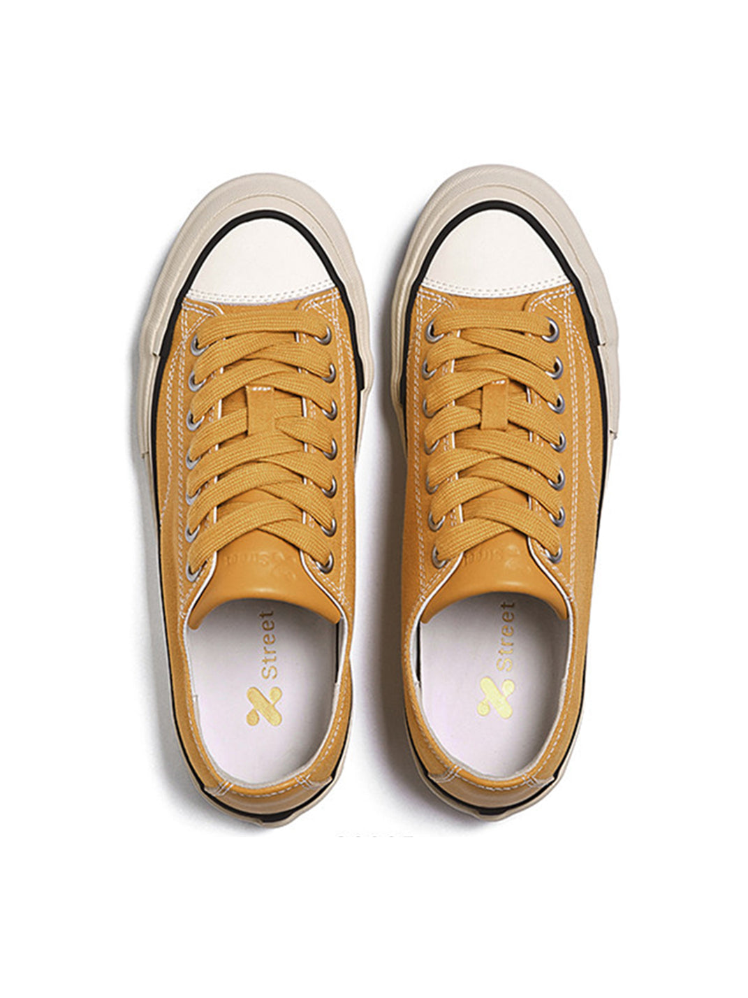 Cork-Midsole Platform Canvas Sneakers - View 35