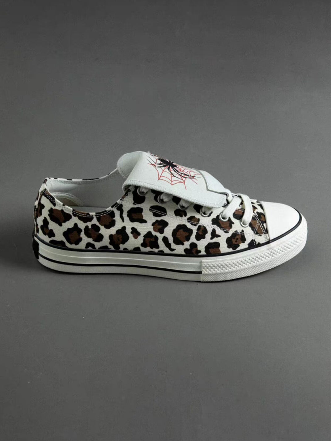 Spider-Tongue Animal-Print High-Low Sneakers - View 16