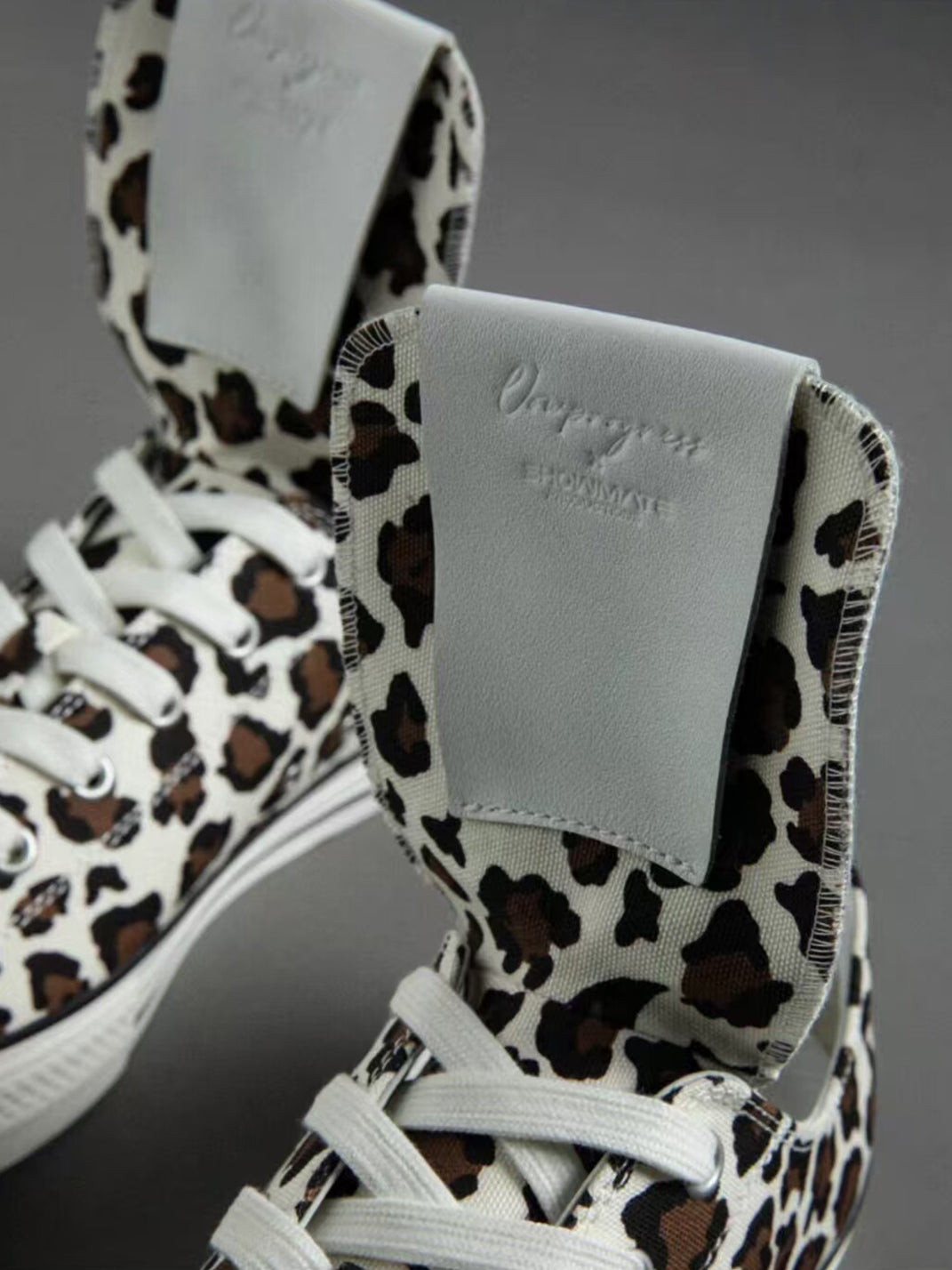 Spider-Tongue Animal-Print High-Low Sneakers - View 20