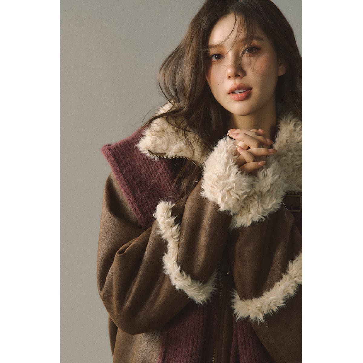 Reversible Suede Patchwork Jacket - chiclara