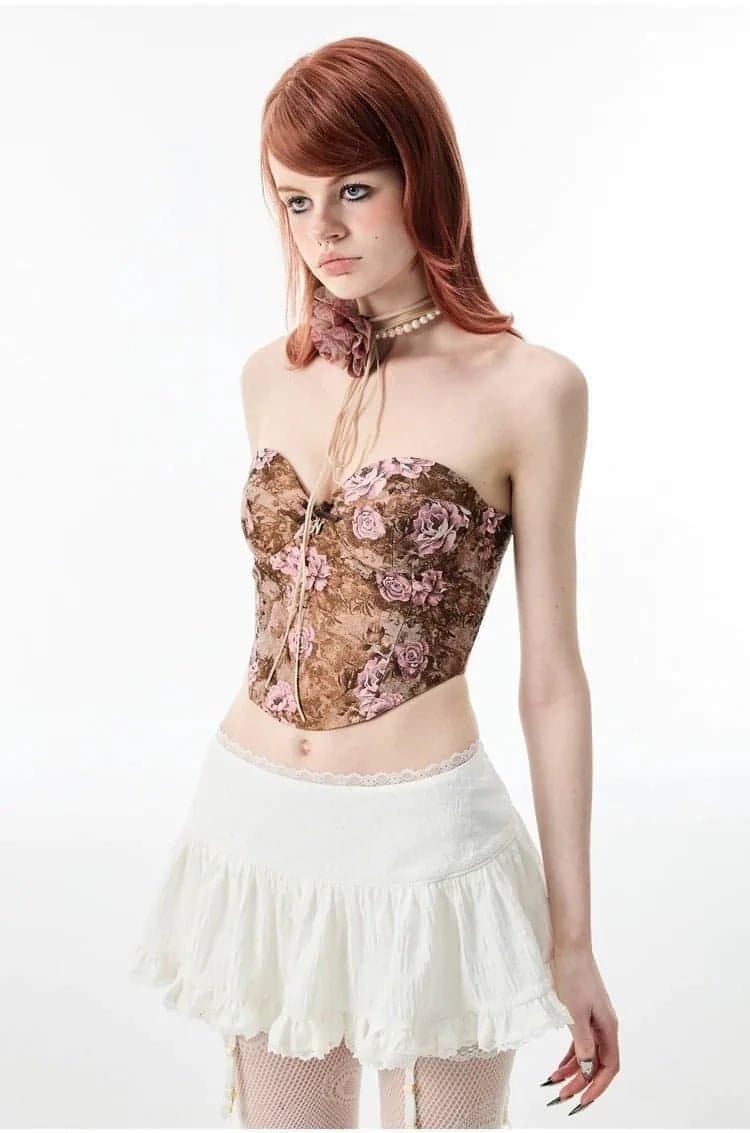 1Jinn White & Black Lace Edge Mini Skirt - chiclara