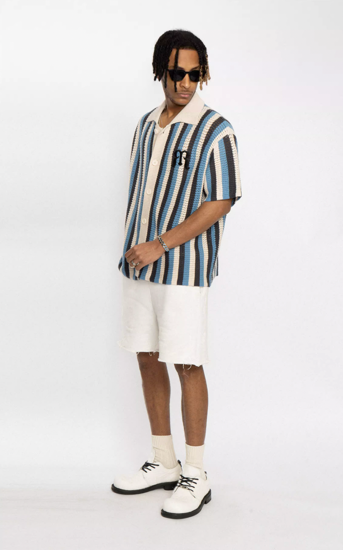 Casual Striped Woven Shirt - chiclara