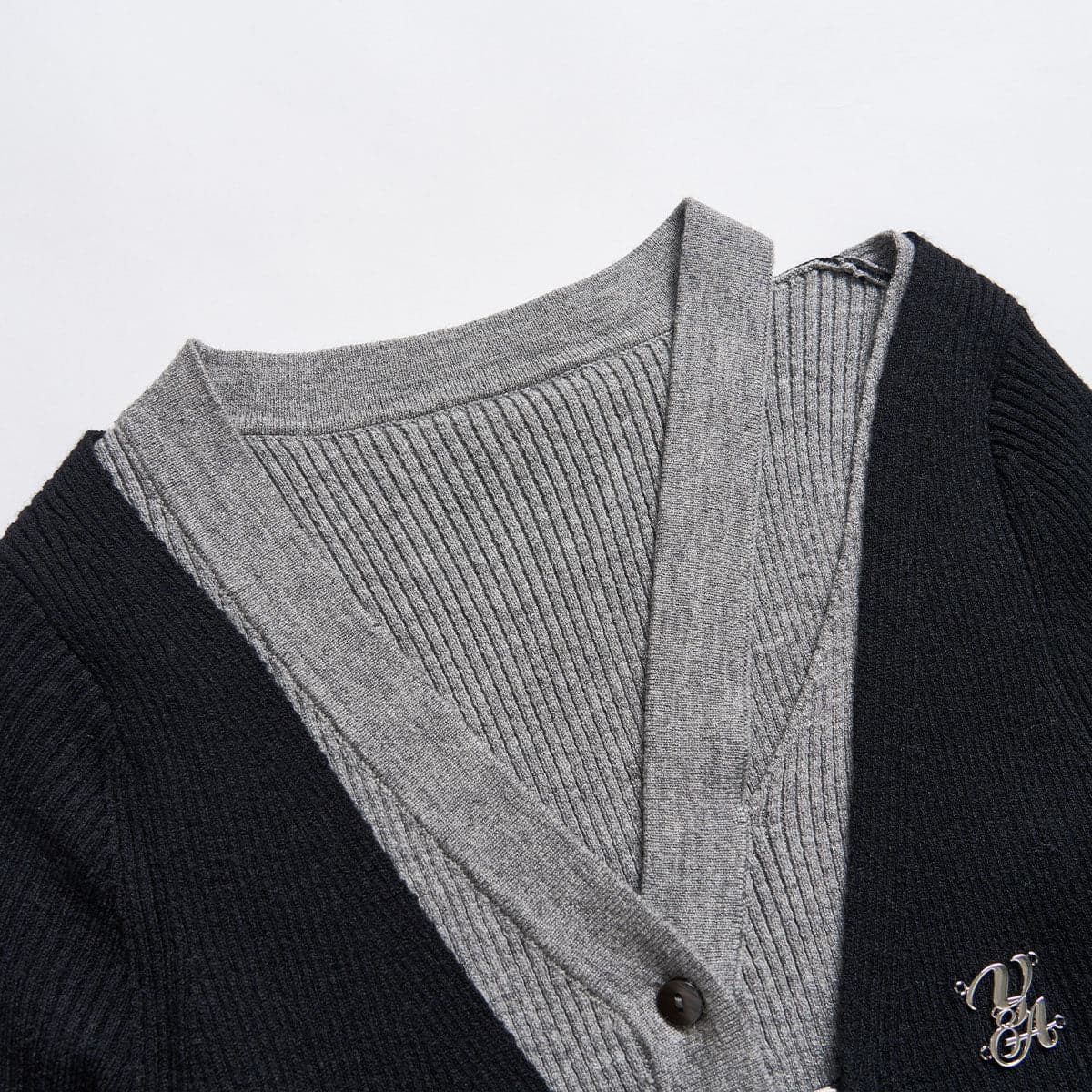 Elegant Black Knit Long Cardigan With Hollow Out Design - chiclara