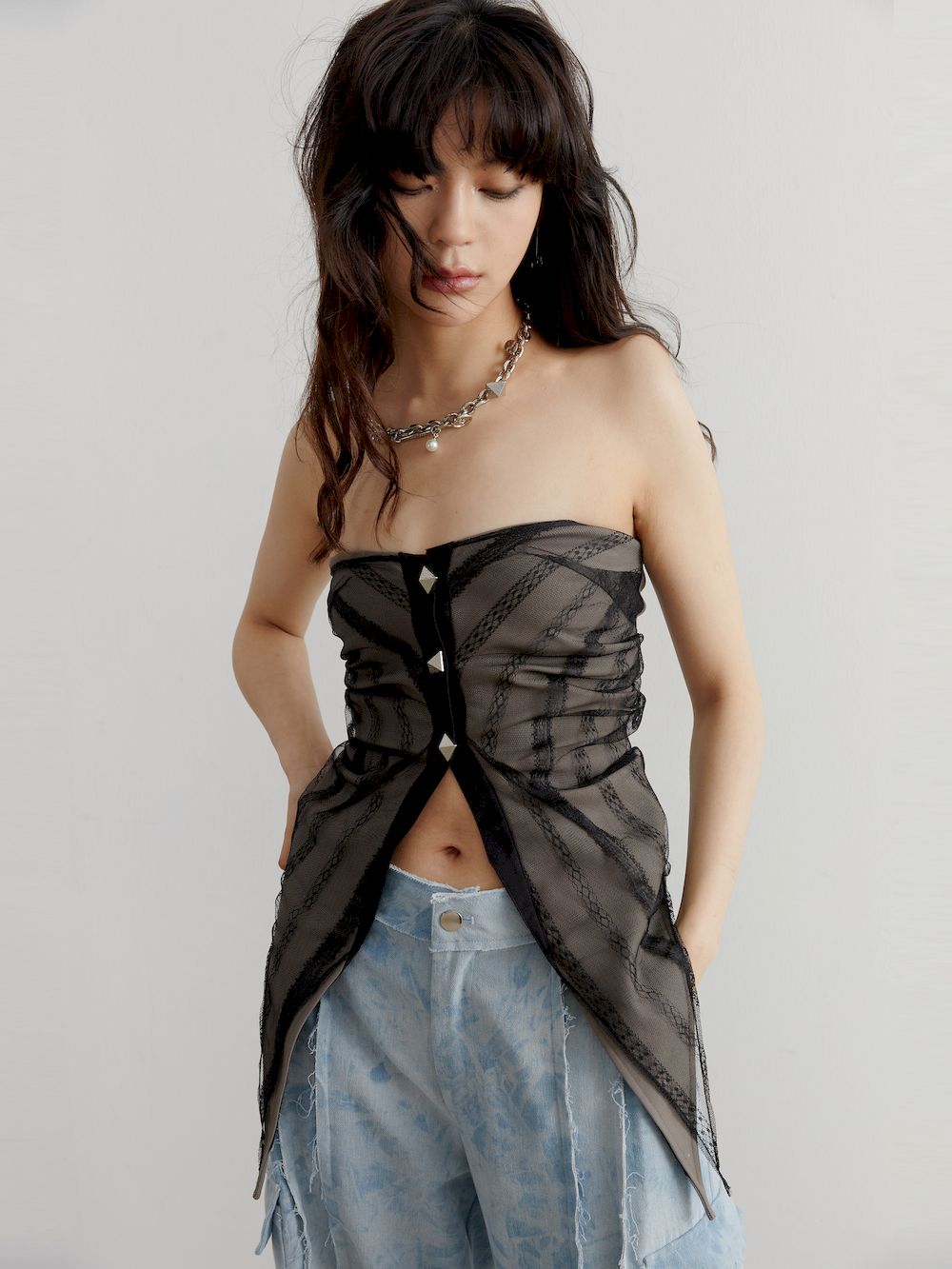 Triangle Nich Chici Crop Top - chiclara