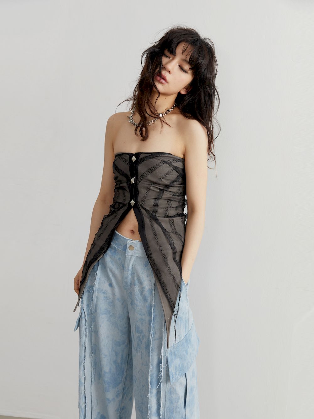 Triangle Nich Chici Crop Top - chiclara