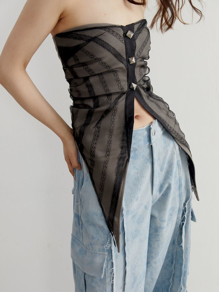 Triangle Nich Chici Crop Top - chiclara