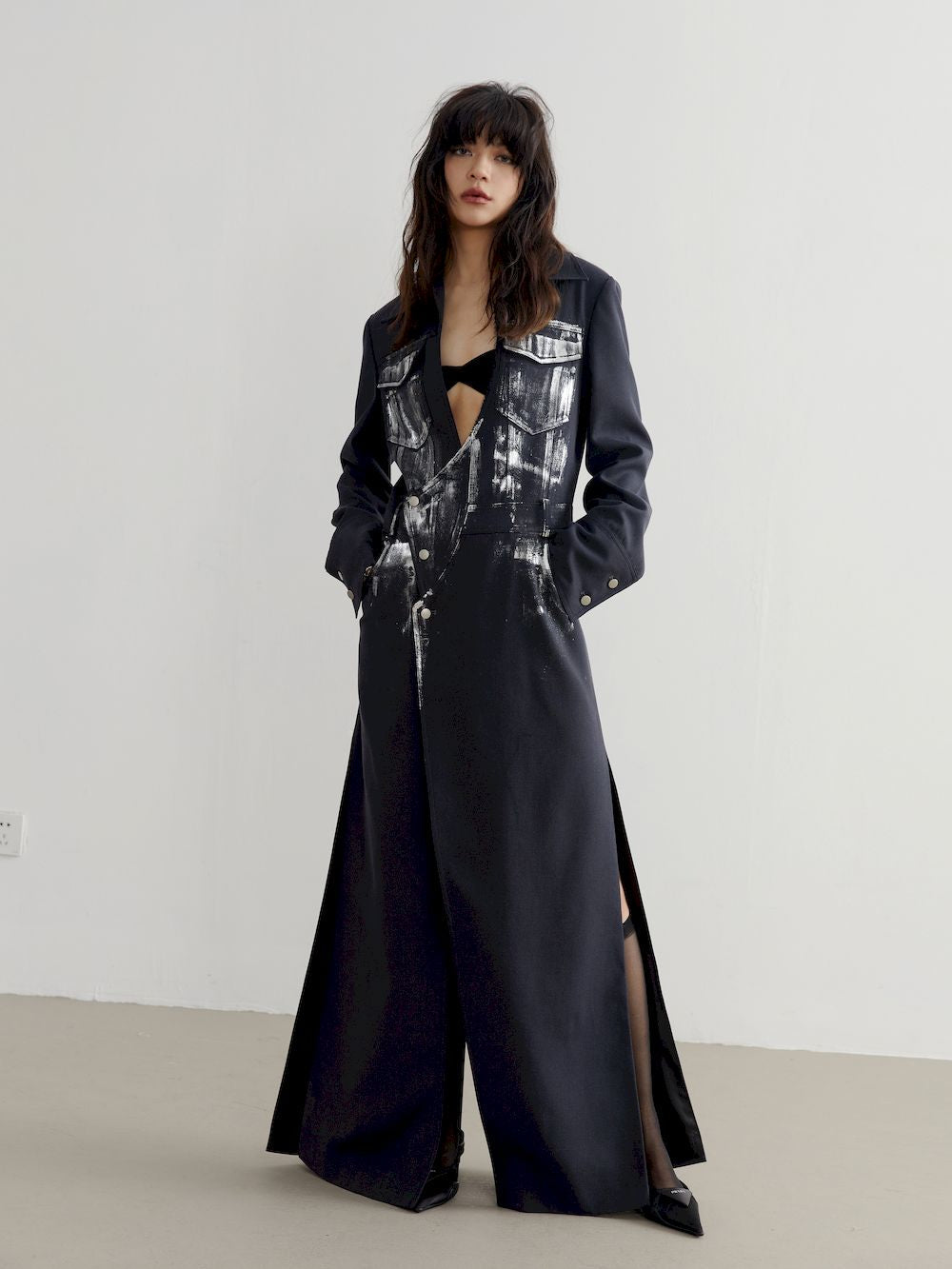 Vintage Long One-Piece Paint Slit - Bold Niche - chiclara