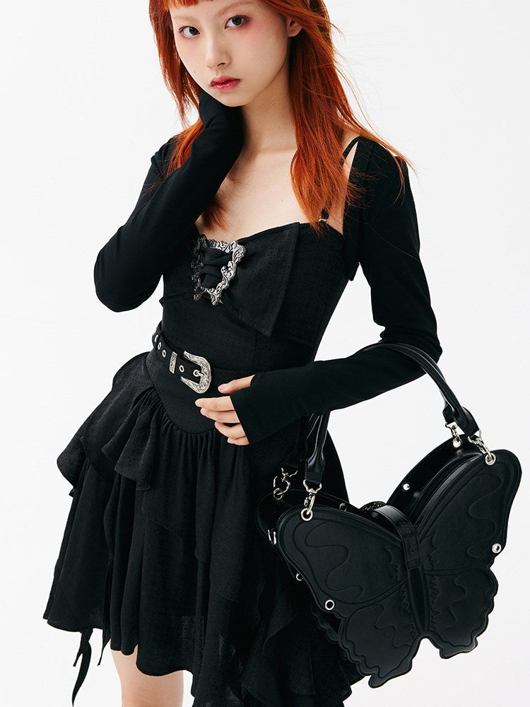 Three-Dimensional Punk Butterfly Shape Bag - chiclara