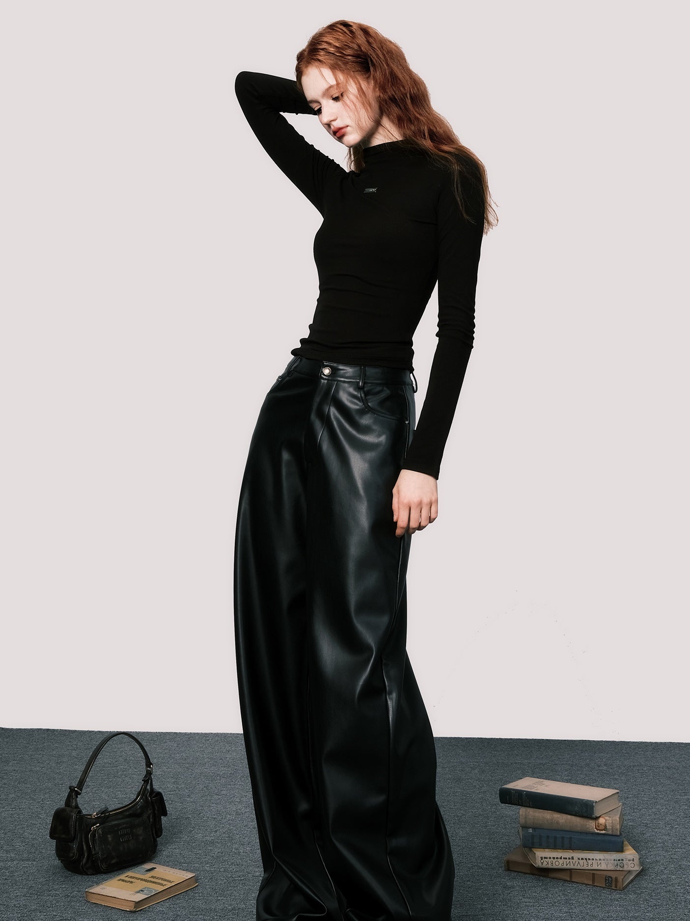 Elegant Slim Fit Half-High Neck Bottoming Shirt - chiclara