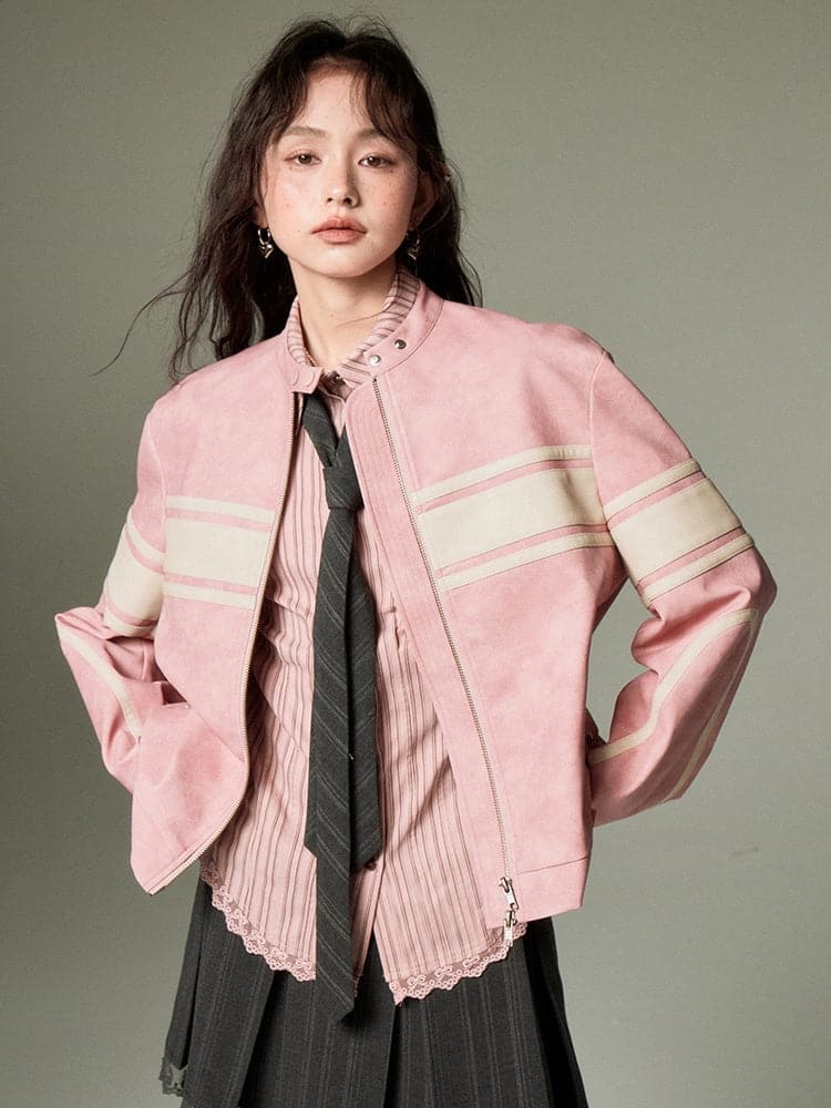 Borderline Leather Jacket - chiclara