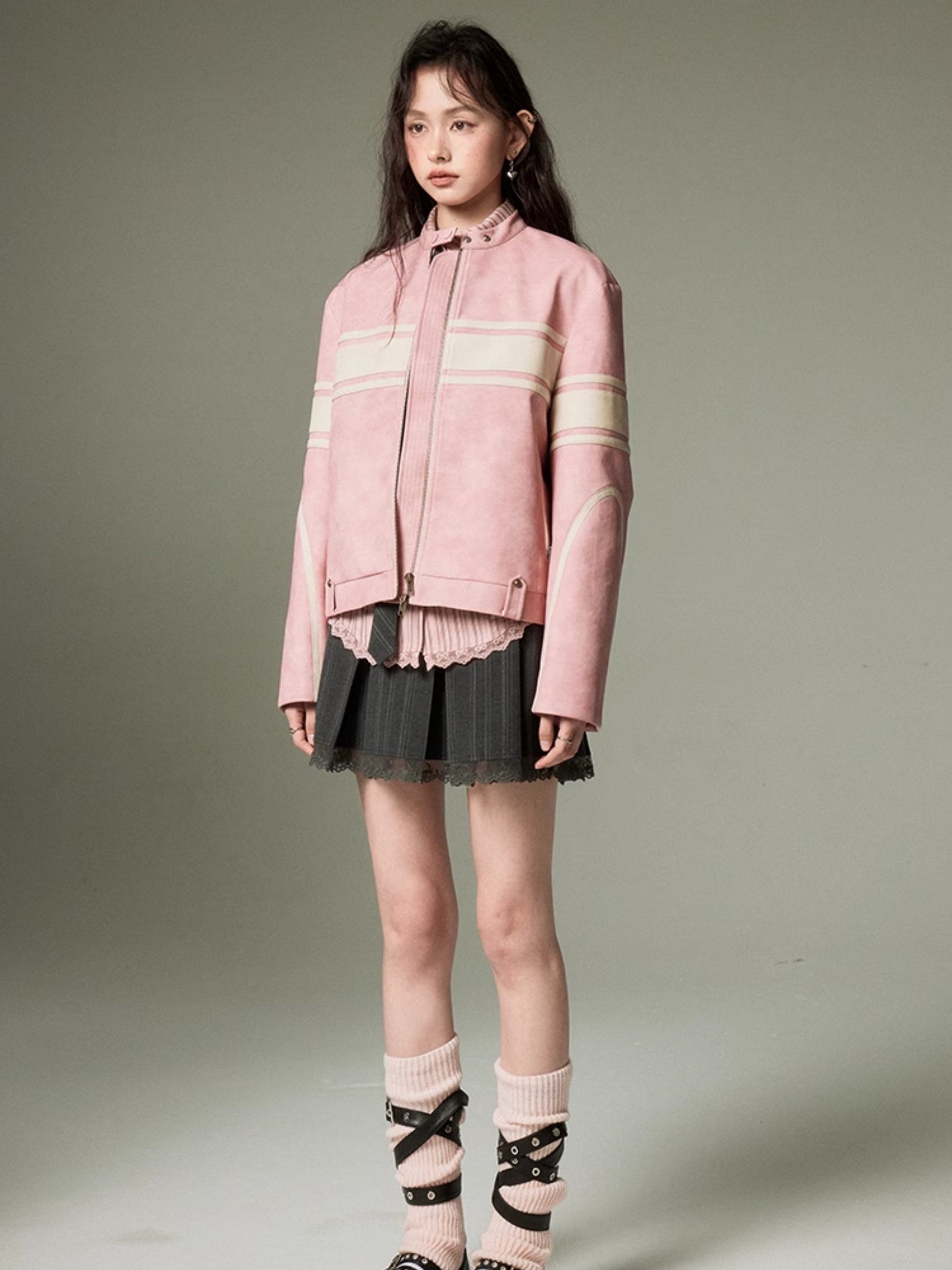 Borderline Leather Jacket - chiclara