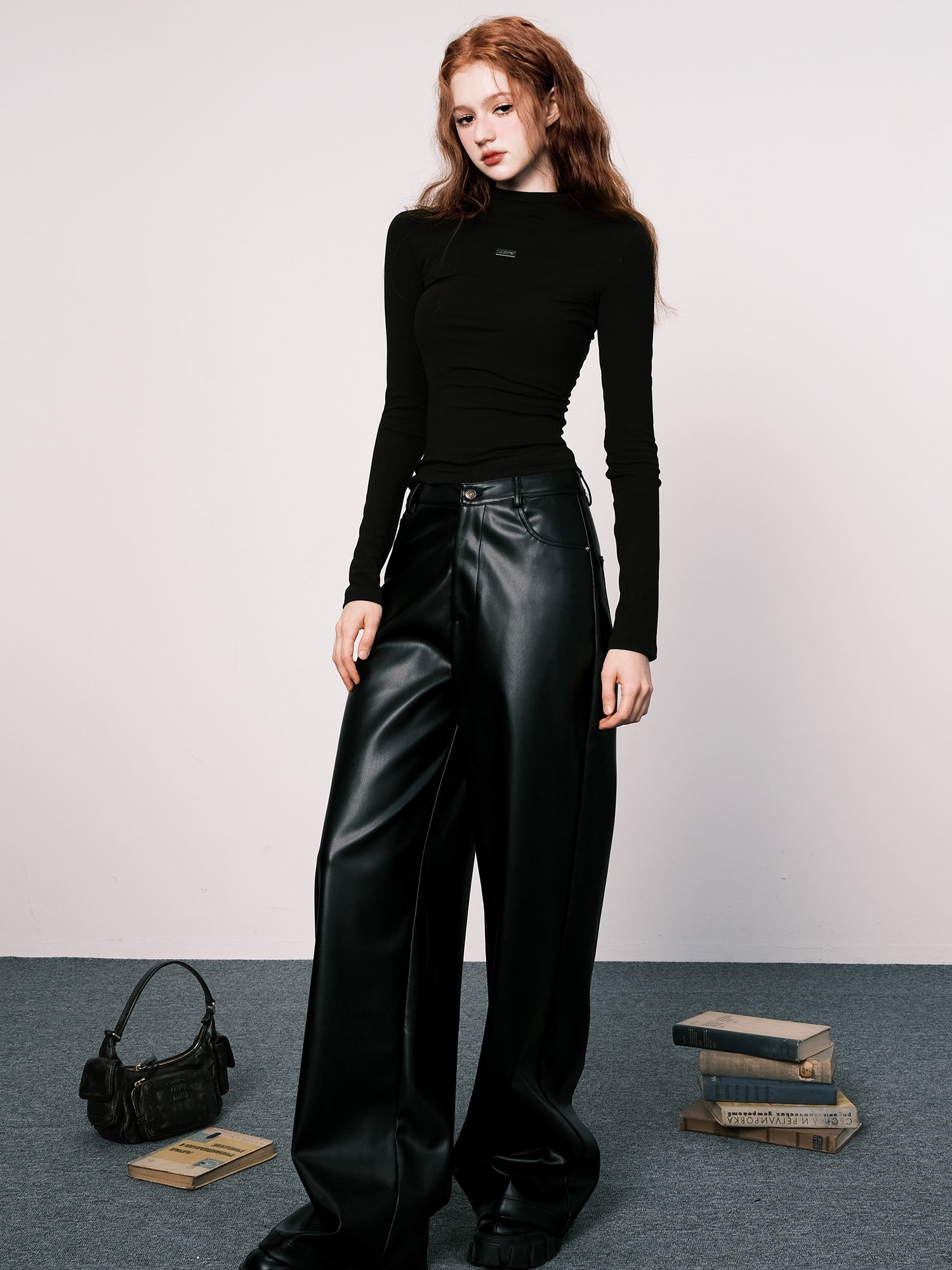 Elegant Slim Fit Half-High Neck Bottoming Shirt - chiclara