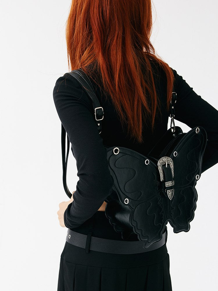 Three-Dimensional Punk Butterfly Shape Bag - chiclara