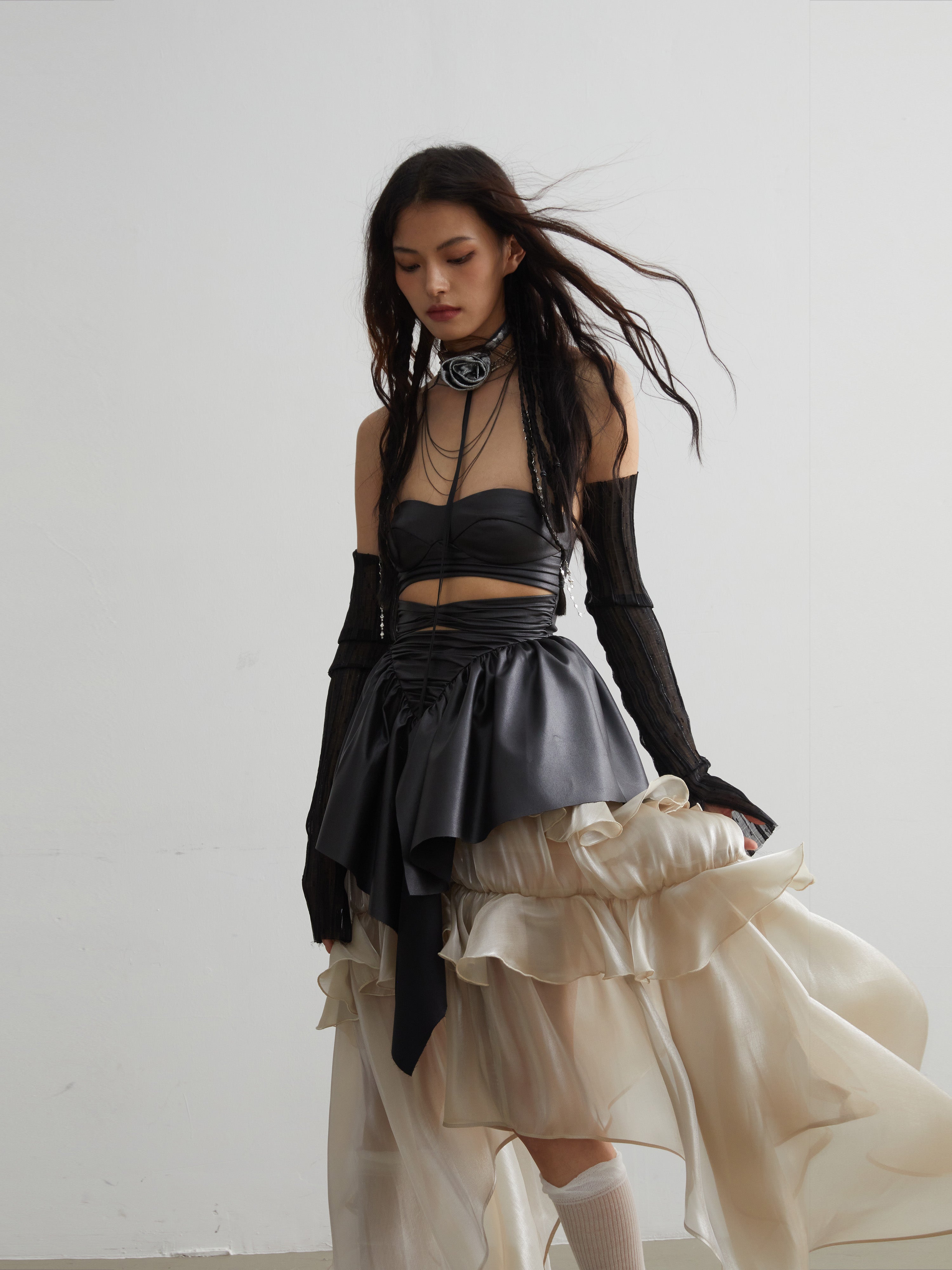 Elegant Goldfish Ruffle Skirt - chiclara