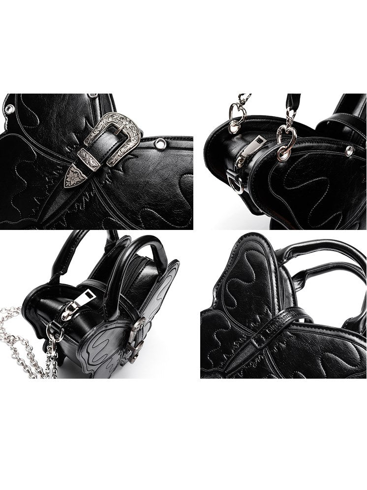 Three-Dimensional Punk Butterfly Shape Bag - chiclara