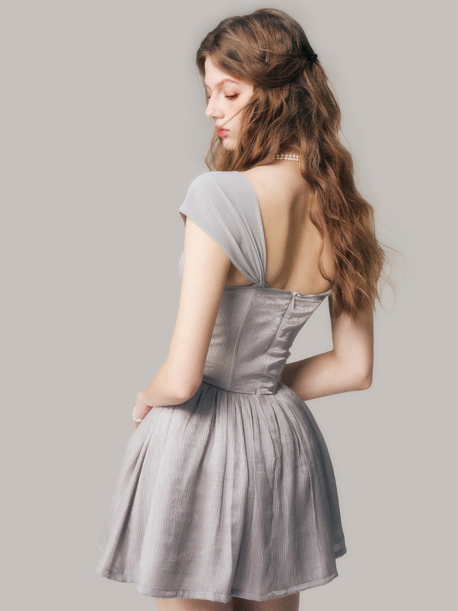 Elegant French Sleeve Tutu Dress - chiclara