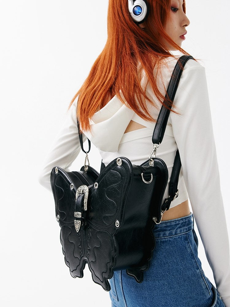 Three-Dimensional Punk Butterfly Shape Bag - chiclara