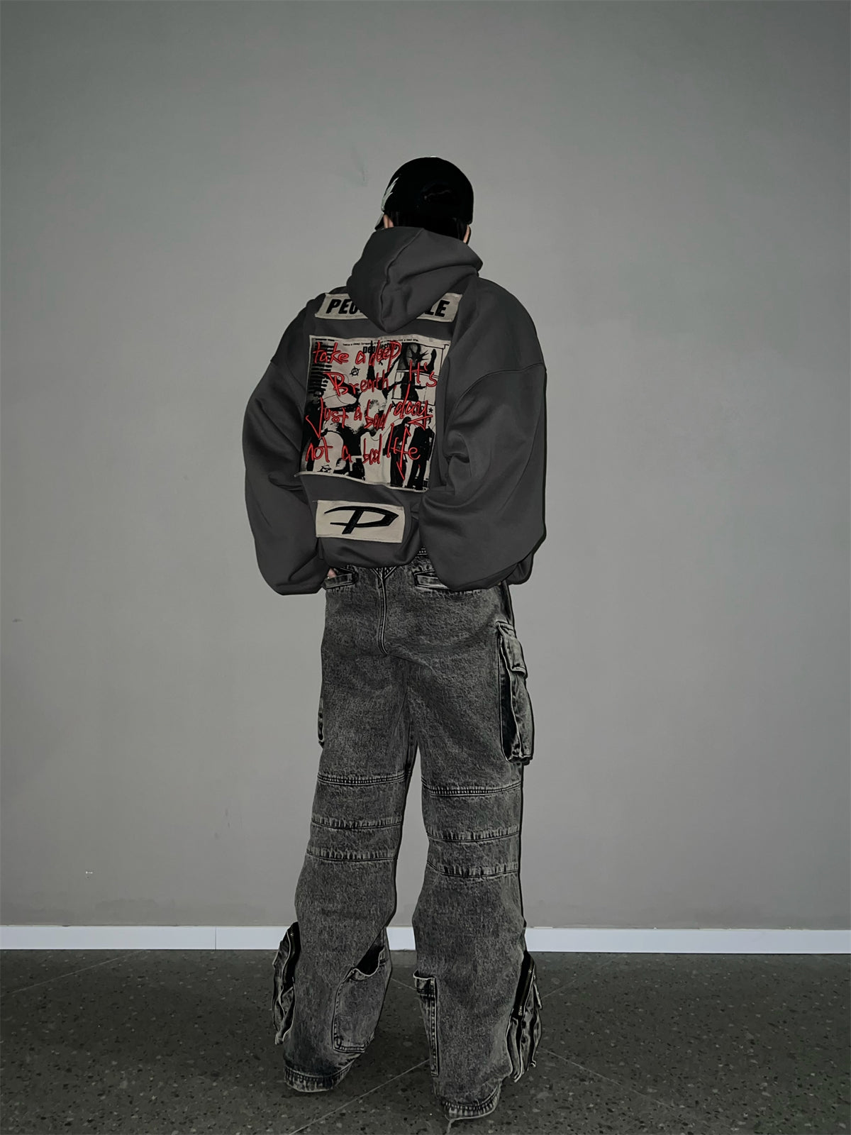 Work Style Multi-Pocket Jeans - chiclara