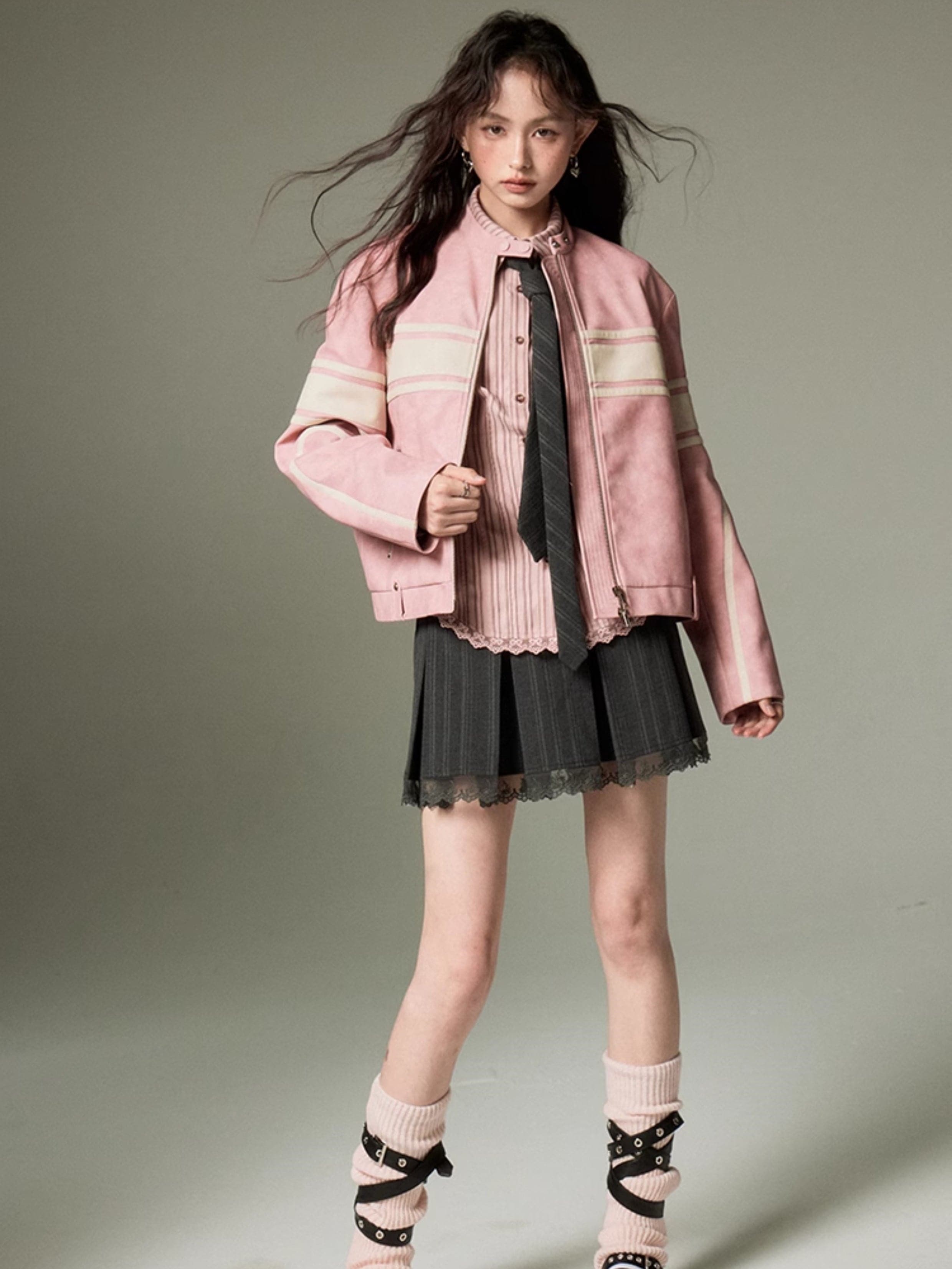 Borderline Leather Jacket - chiclara